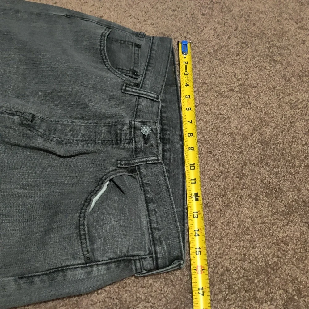 Levis‎ 501 Jeans Mens 33 x 28 Faded Black Dark Washed Button Fly Pants
